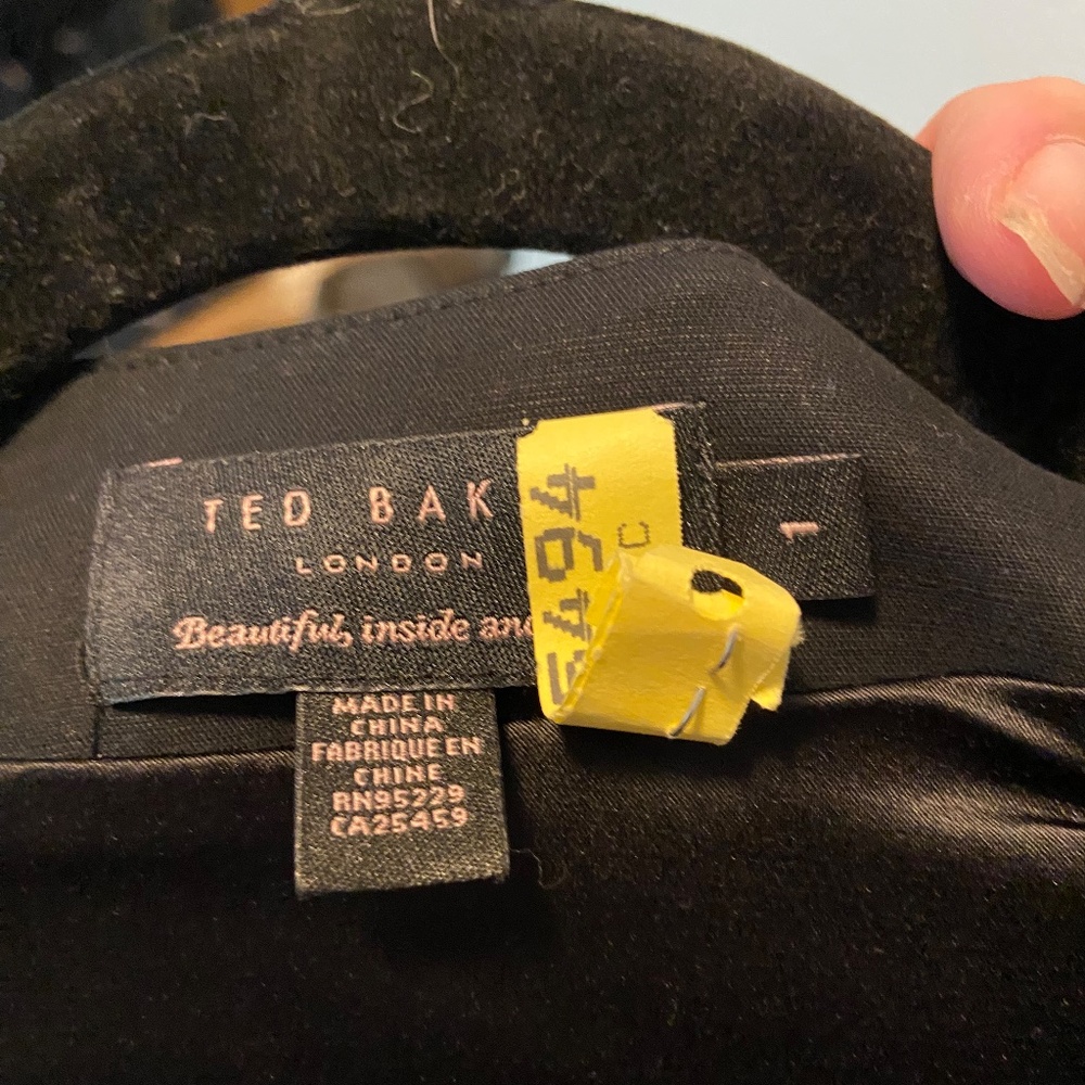 Ted Baker Black Peplum Dress - Picture 4 of 7